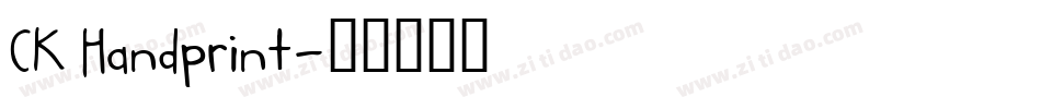 CK Handprint字体转换